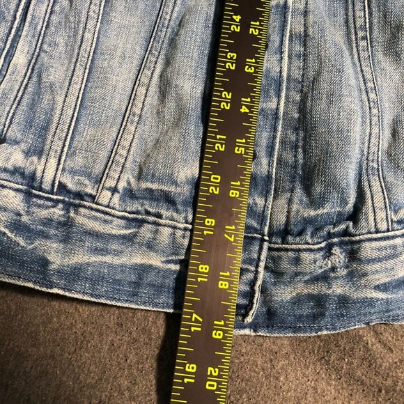 Levis Women's Blue Denim Trucker Jacket XS circa 2014 - Picture 7 of 16